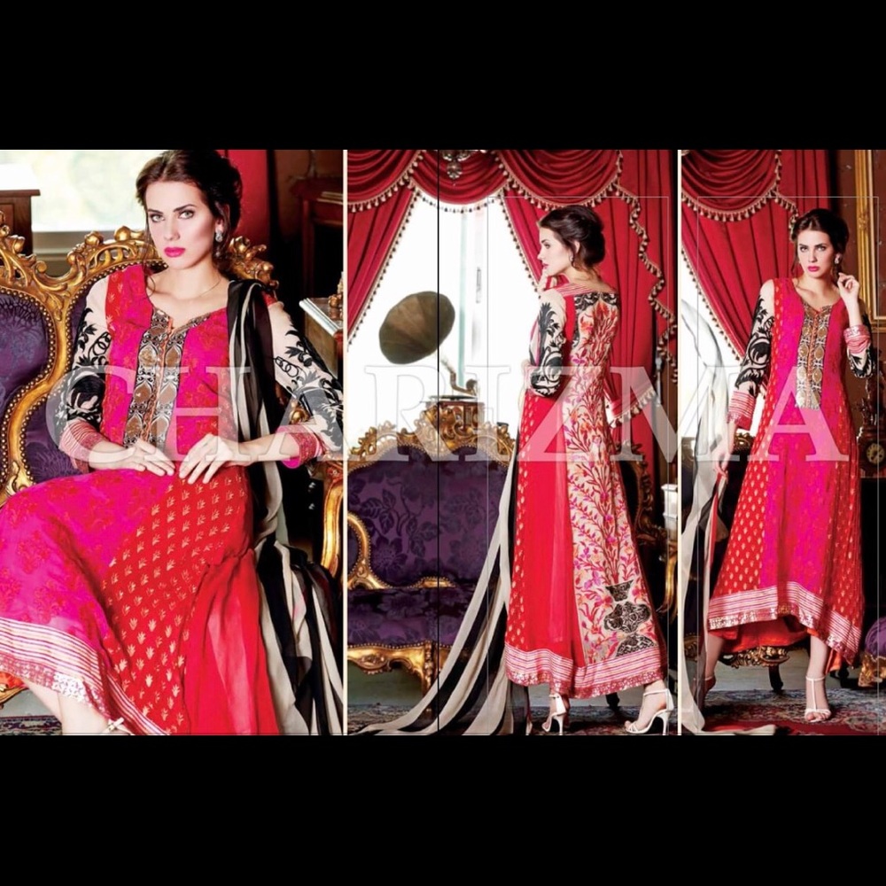 Charizma 3 piece Pakistani gown
